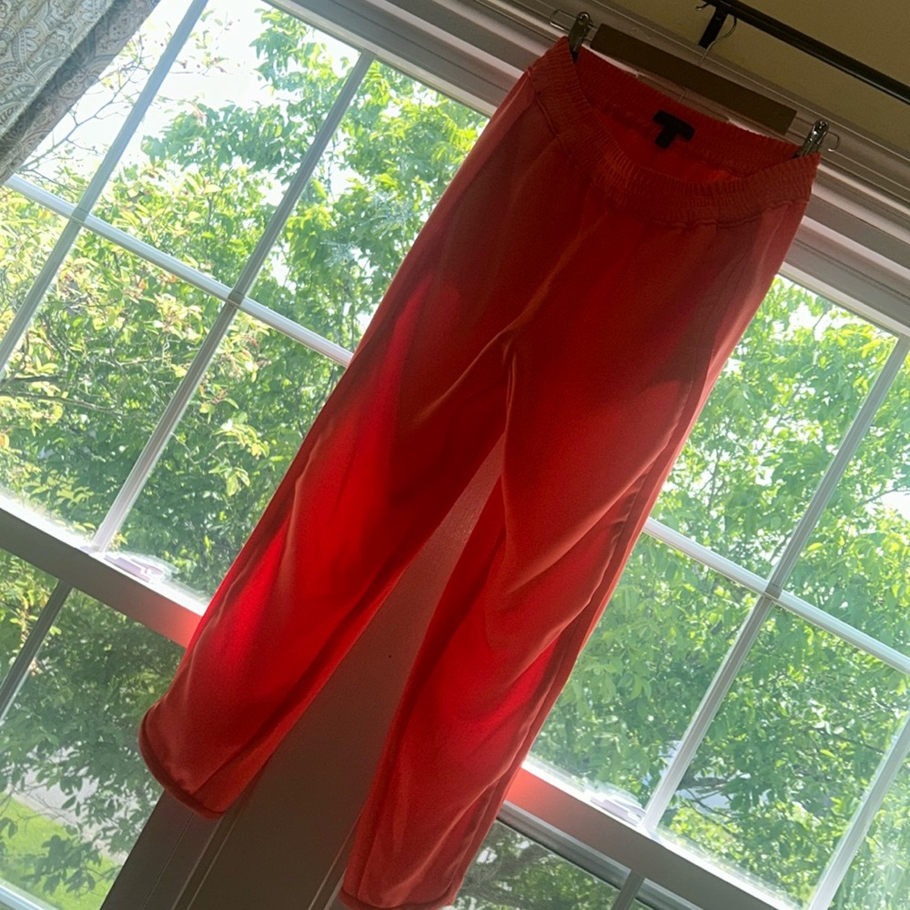 J.Crew bright orange dress joggers size 8